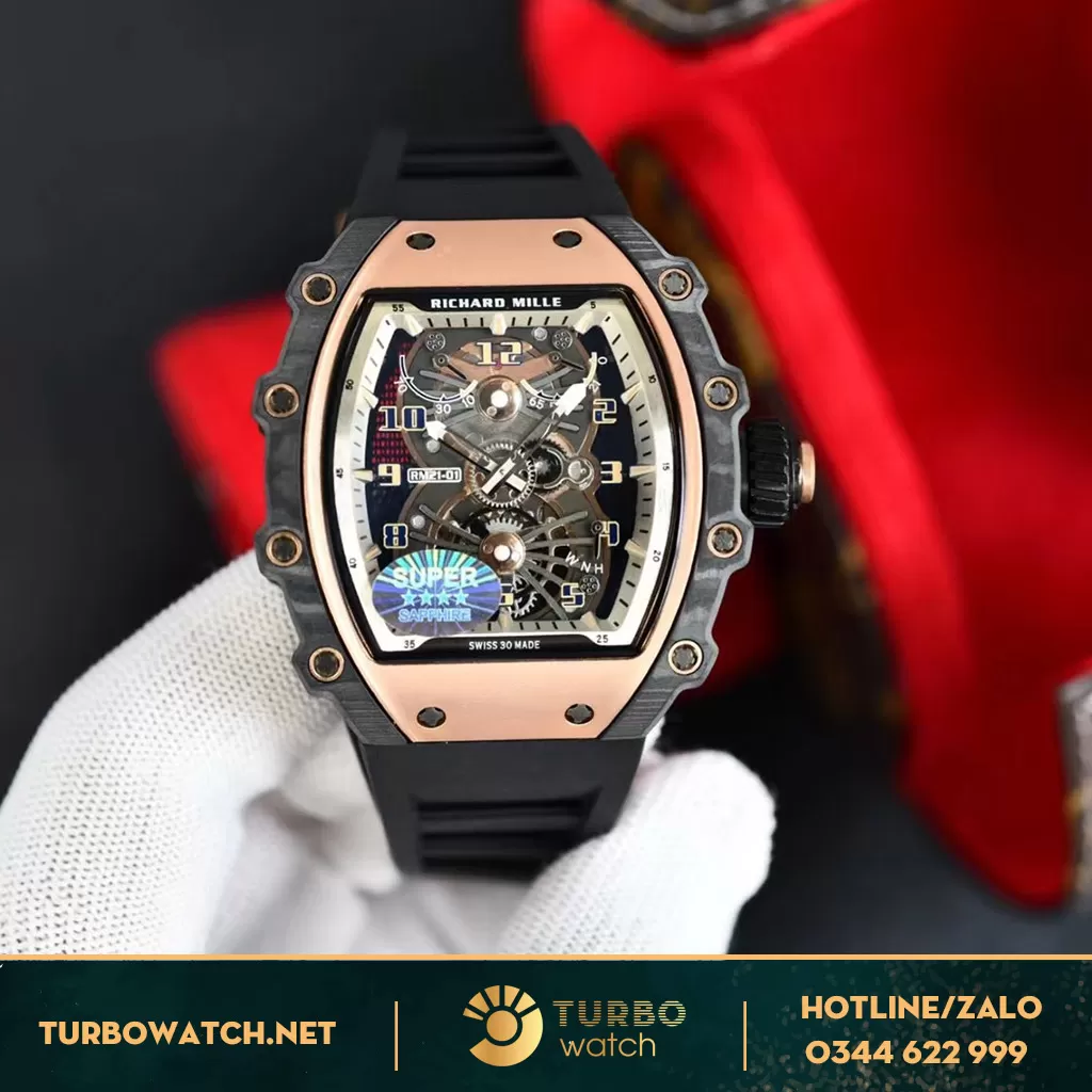 Đồng hồ Richard Mille RM Replica 12-01 Manual Winding Tourbillon 