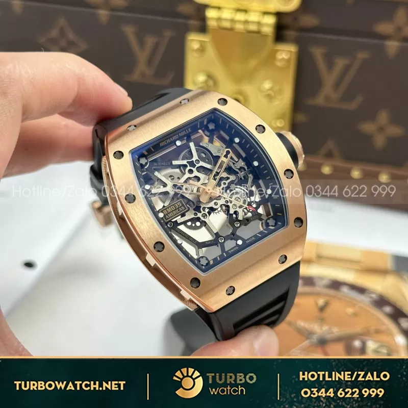 Đồng Hồ Richard Mille RM035 Toro Americas Limited Edition Tuỳ Chỉnh Vàng Khối 18K Độc Quyền Top 1 40x48mm