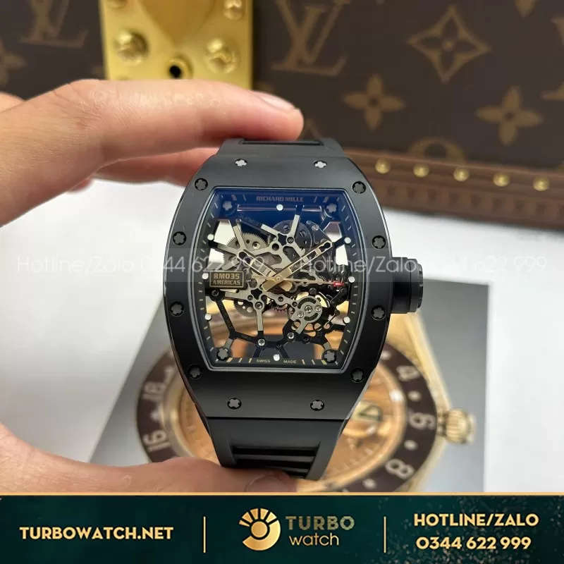 Đồng Hồ Richard Mille RM035 Toro Americas Limited Edition Tuỳ Chỉnh Vàng Khối 18K Độc Quyền Top 1 40x48mm