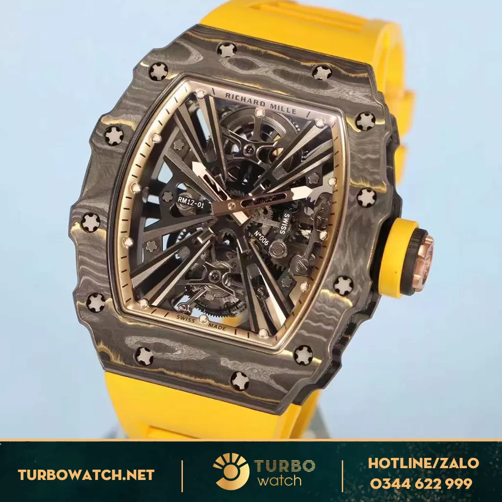 Đồng Hồ Richard Mille RM12-01 Rep 1 1 Carbon Tourbillon