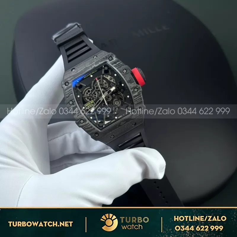 Đồng hồ Richard Mille RM35-02 vỏ Carbon Rep 11 Cao Cấp BBR Factory 44mm