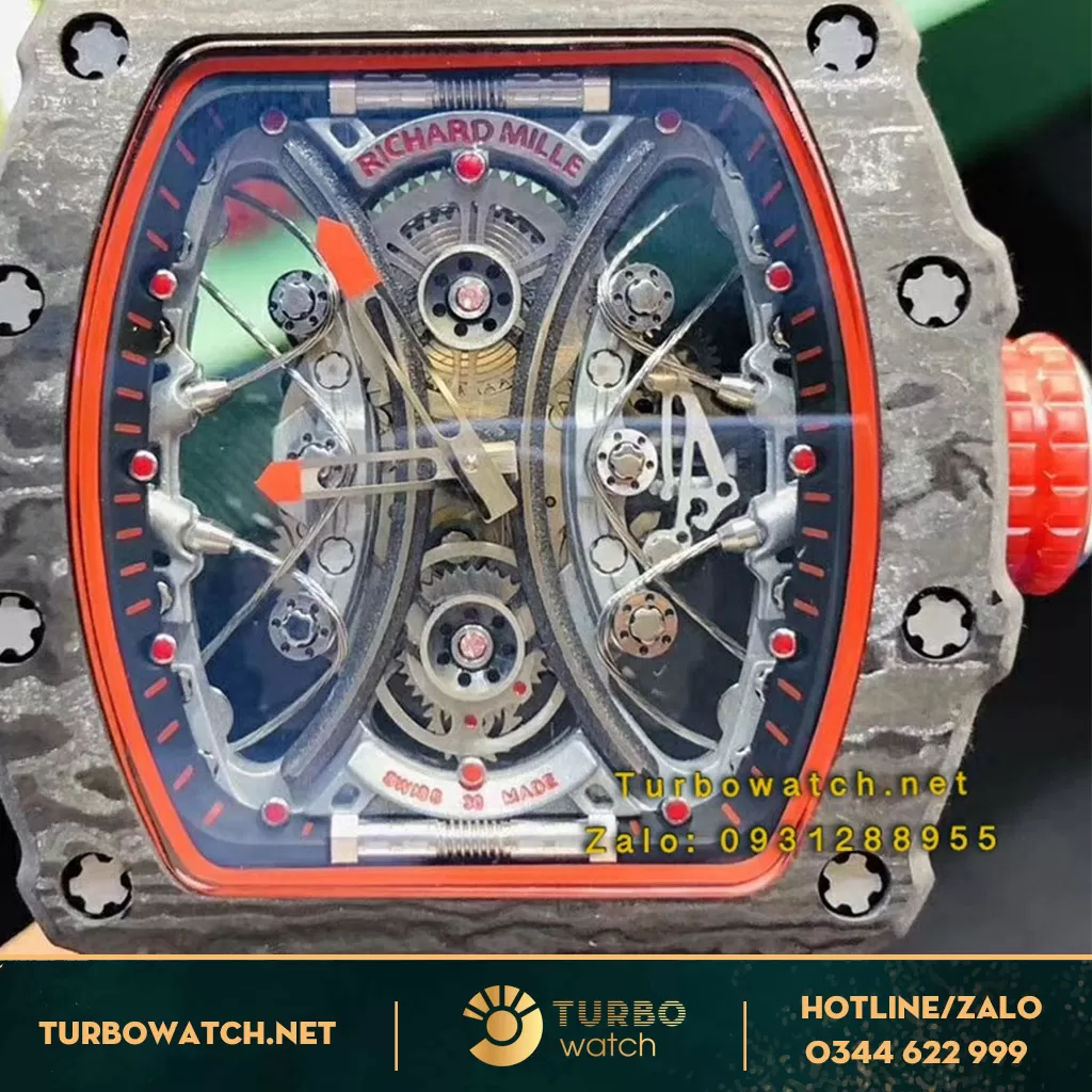 đông hồ RICHARD MILLE super fake 1-1 RM53-0 TOURBILLON RED