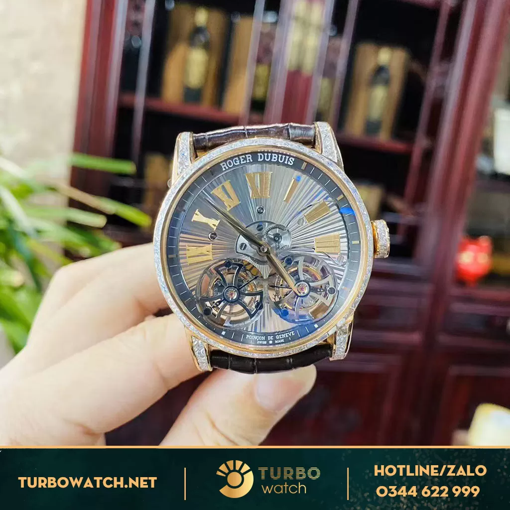Đồng Hồ Roger Dubuis Hommage 2 Turbilon Like Auth 