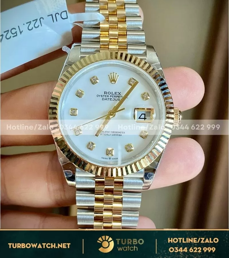 Đồng hồ rolex bọc vàng mặt khảm trai 41mm GM factory