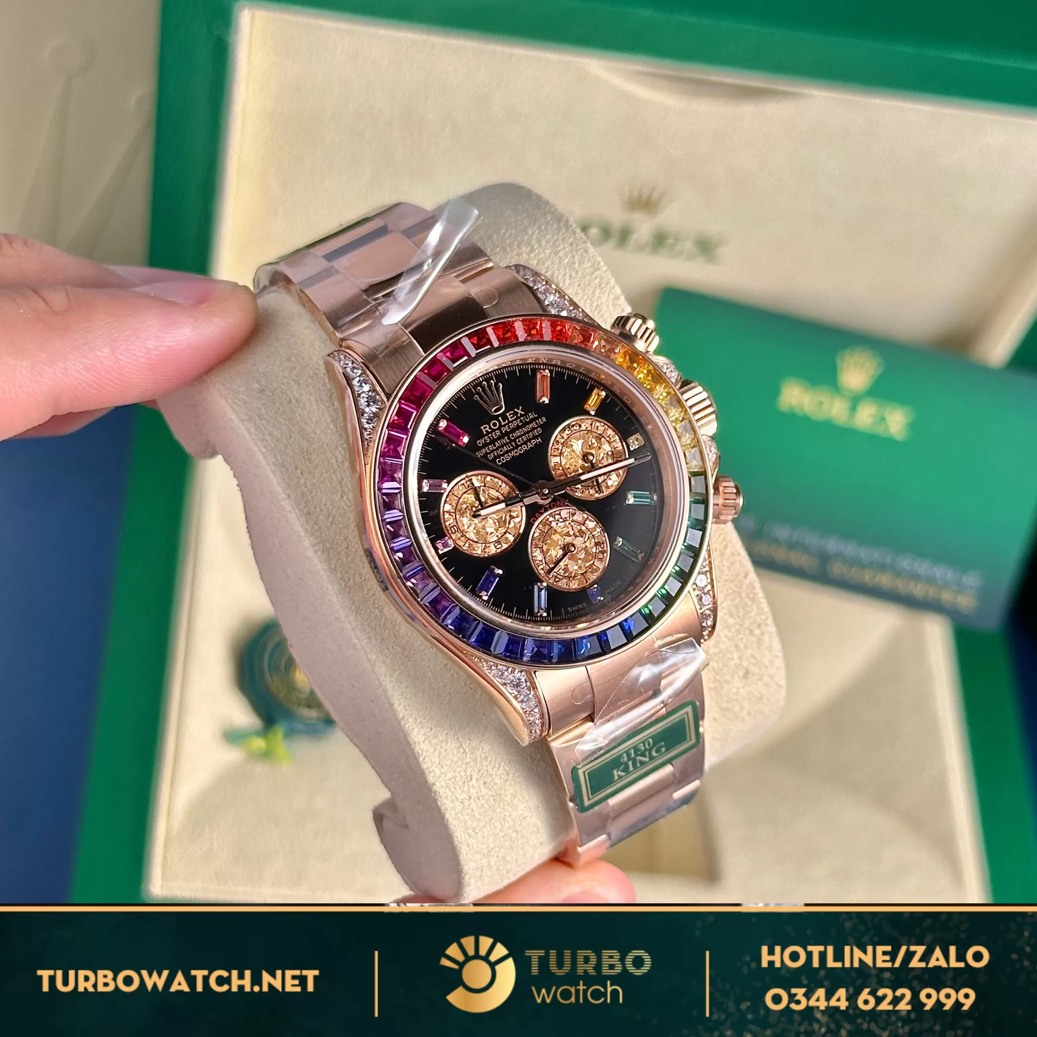 Đồng hồ Rolex Cosmograph Daytona Rainbow 116595RBOW rep 1:1 
