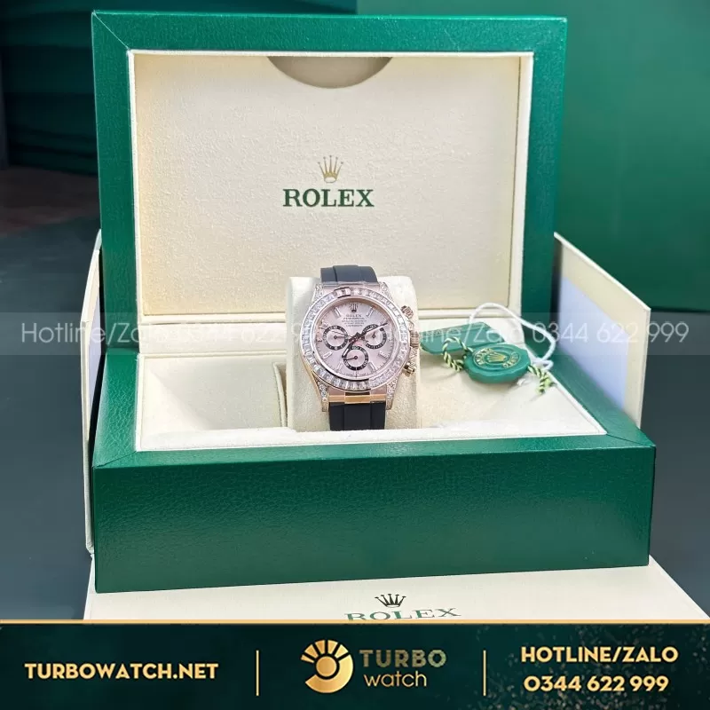 Đồng Hồ Rolex Cosmograph Daytona Rainbow 126539 Chế Tác Đính Đá BTF 40mm