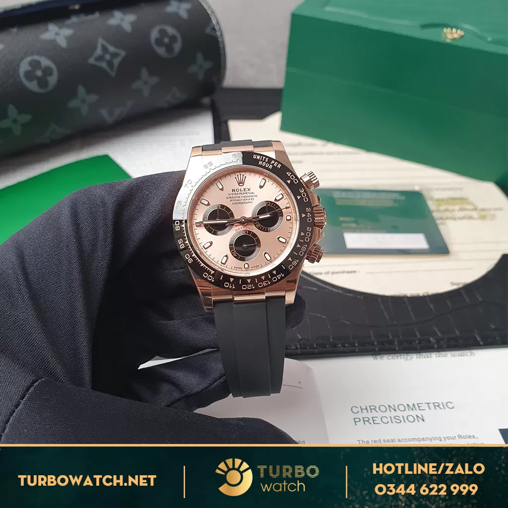 Đồng Hồ Rolex Cosmograph Daytona Replica 116515LN Mặt Số Sundust
