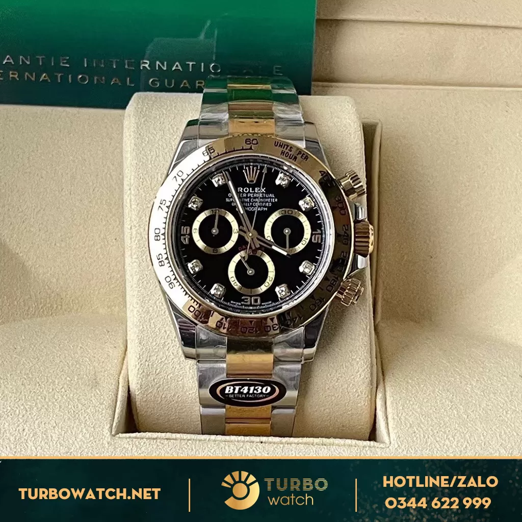 Đồng Hồ Rolex Cosmograph Daytona Super Fake 1:1 116503 Mặt Số Đen