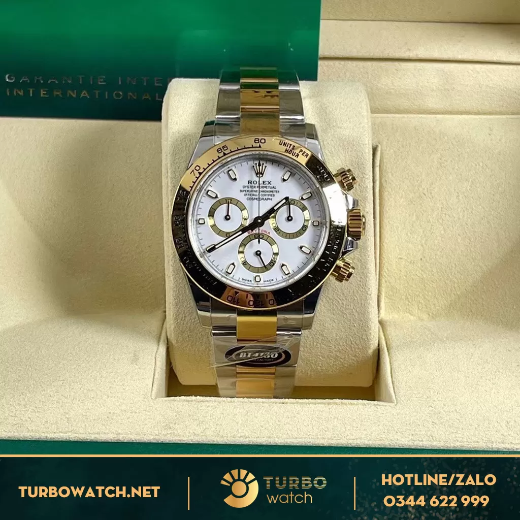 Đồng Hồ Rolex Cosmograph Daytona Super Fake 1:1 116523 Mặt Số Trắng