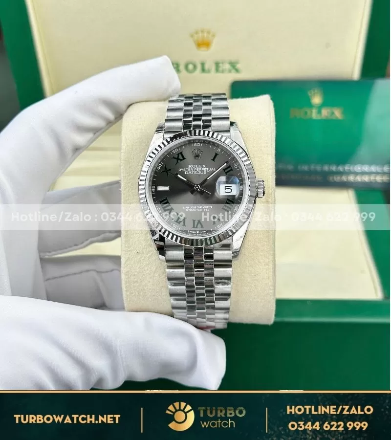 Đồng hồ rolex datejust 36mm 126234 wimbledon dial jubille vs factory 