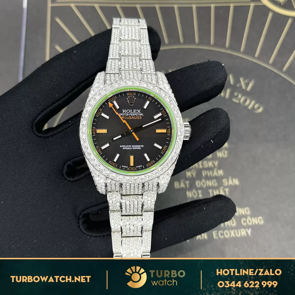 Đồng Hồ Rolex Datejust 41 Dây Đeo Oyster Full Diamonds