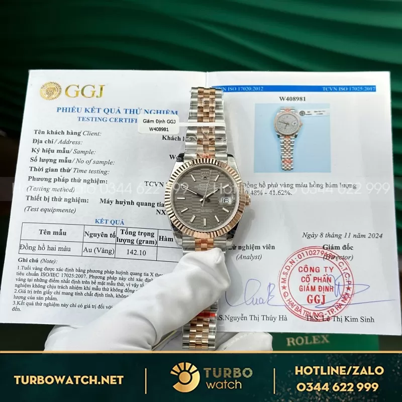 Đồng hồ rolex Datejust Bọc vàng hồng V5 nhà máy GM