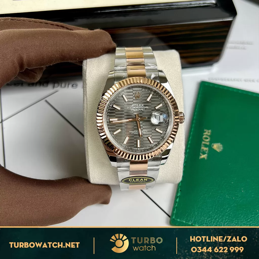Đồng hồ rolex datejust mặt nếp gấp demi 41mm