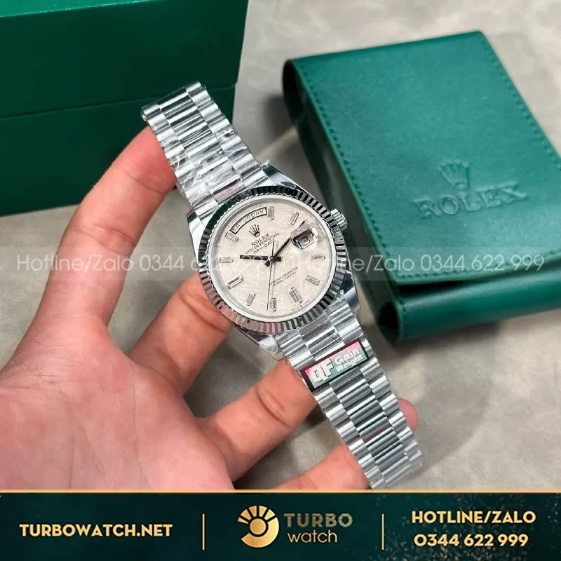 Đồng Hồ Rolex Day-Date 228239 mặt số thiên thạch - size 40mm