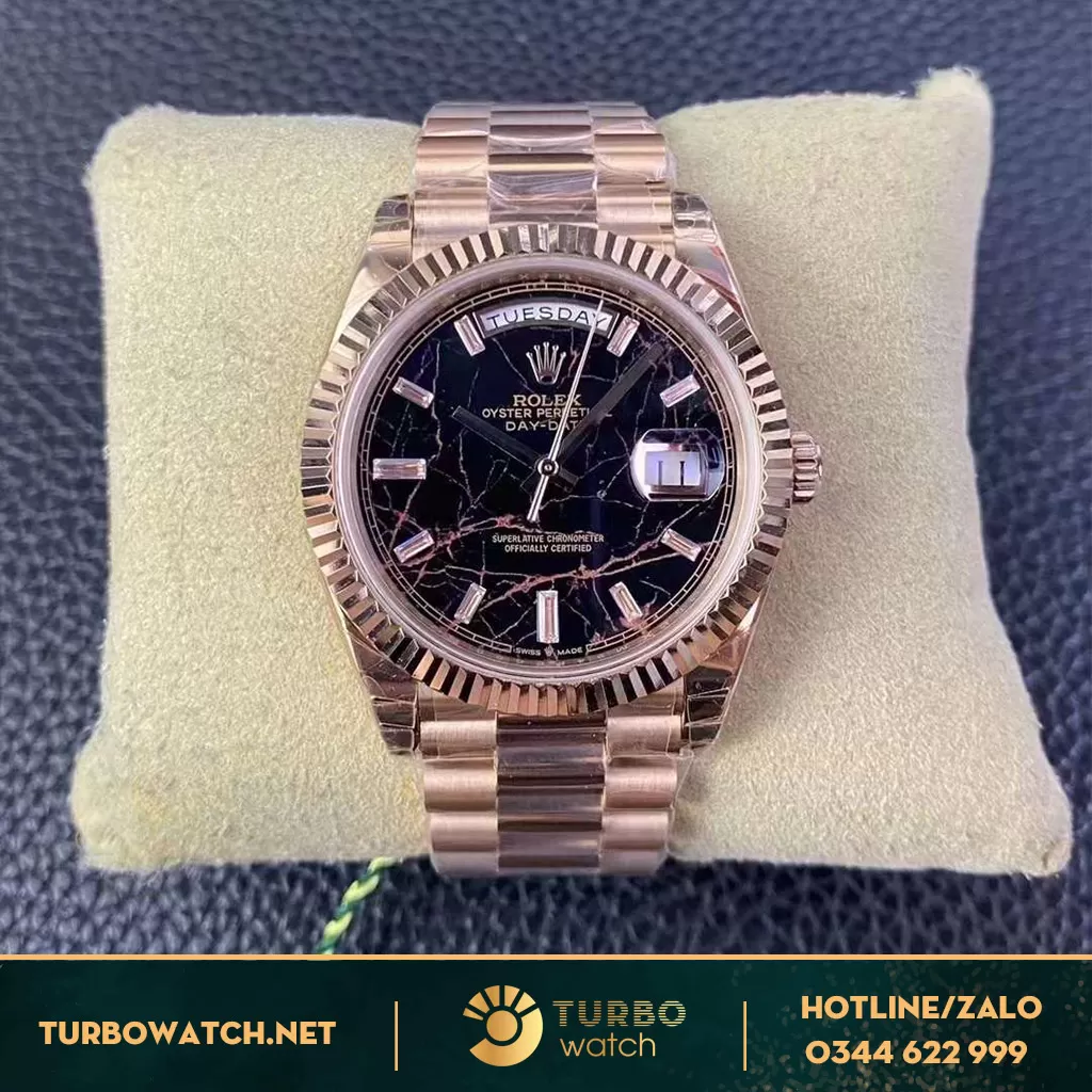 Đồng Hồ Rolex Day-Date 40mm 228345RBR Mặt Số Eisenkiesel fake