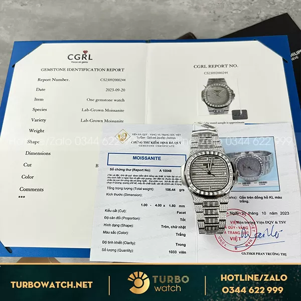 Đồng hồ rolex daydate 40 mặt xàPatek Philippe Nautilus 5719/10G-010 