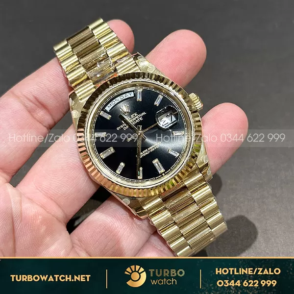 Đồng hồ rolex daydate replica 166g yellow gold