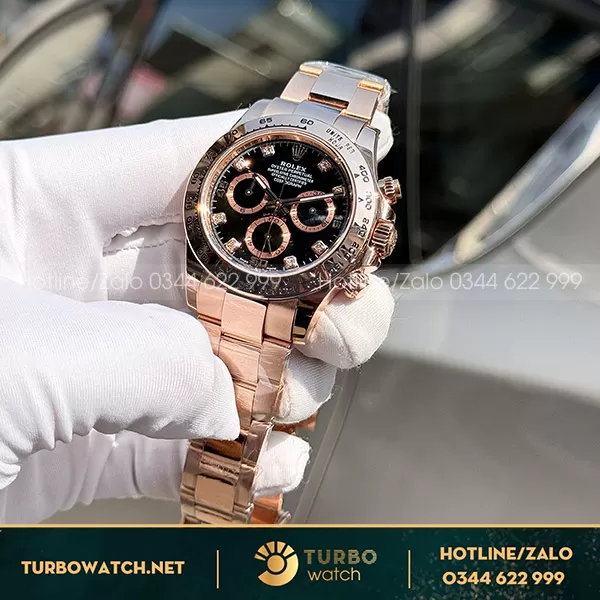 Đồng hồ rolex daytona bọc vàng 18k nhà máy bt 