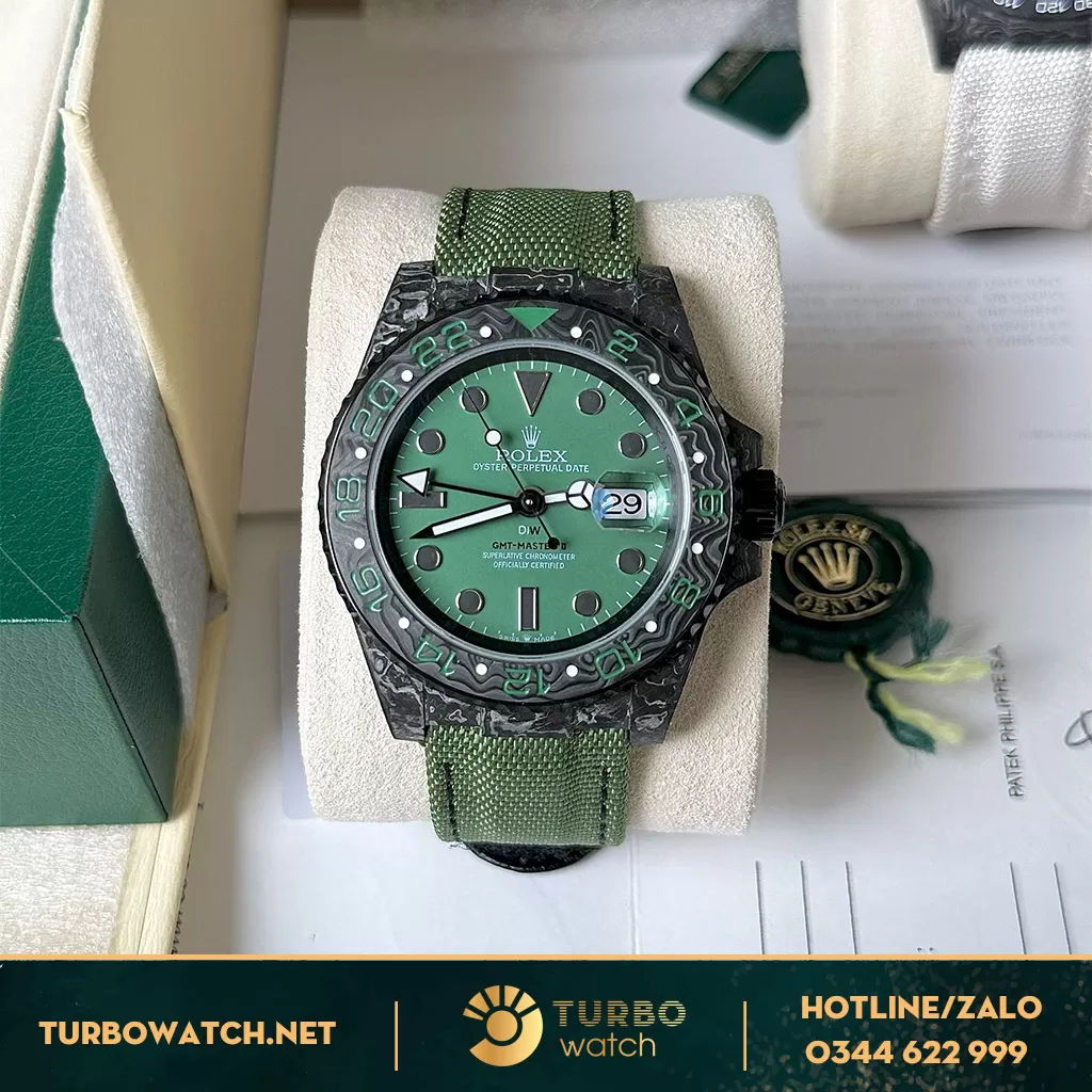 Đồng Hồ Rolex Daytona Carbon Xanh lá 