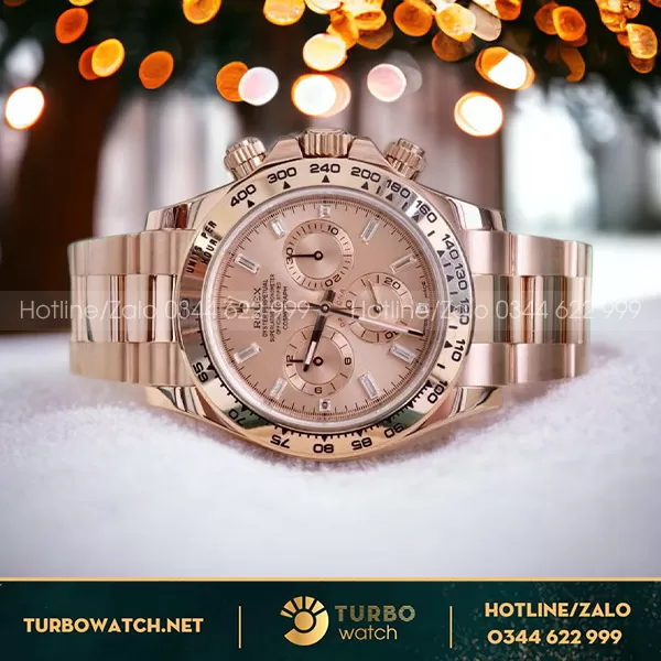 Đồng hồ rolex daytona chế tác vàng khối 18k 