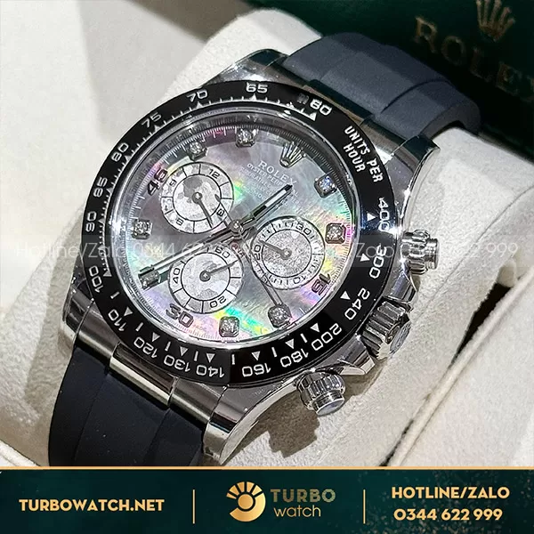 Đồng hồ rolex daytona mặt xà cừ tím tinh chỉnh 