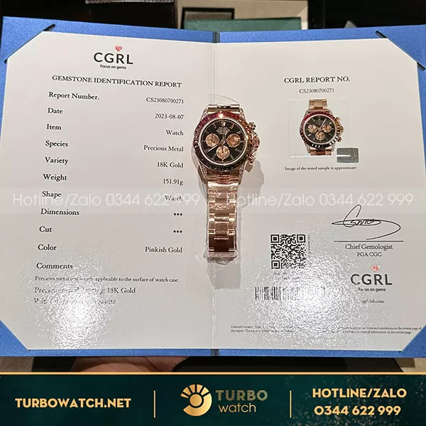 Đồng hồ rolex daytona rainbow bọc vàng replica