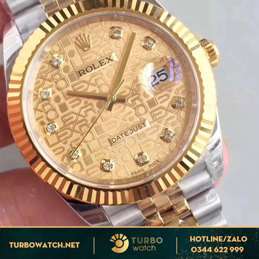 đồng hồ rolex fake 1-1 datejust 16233 Mặt Vi tính