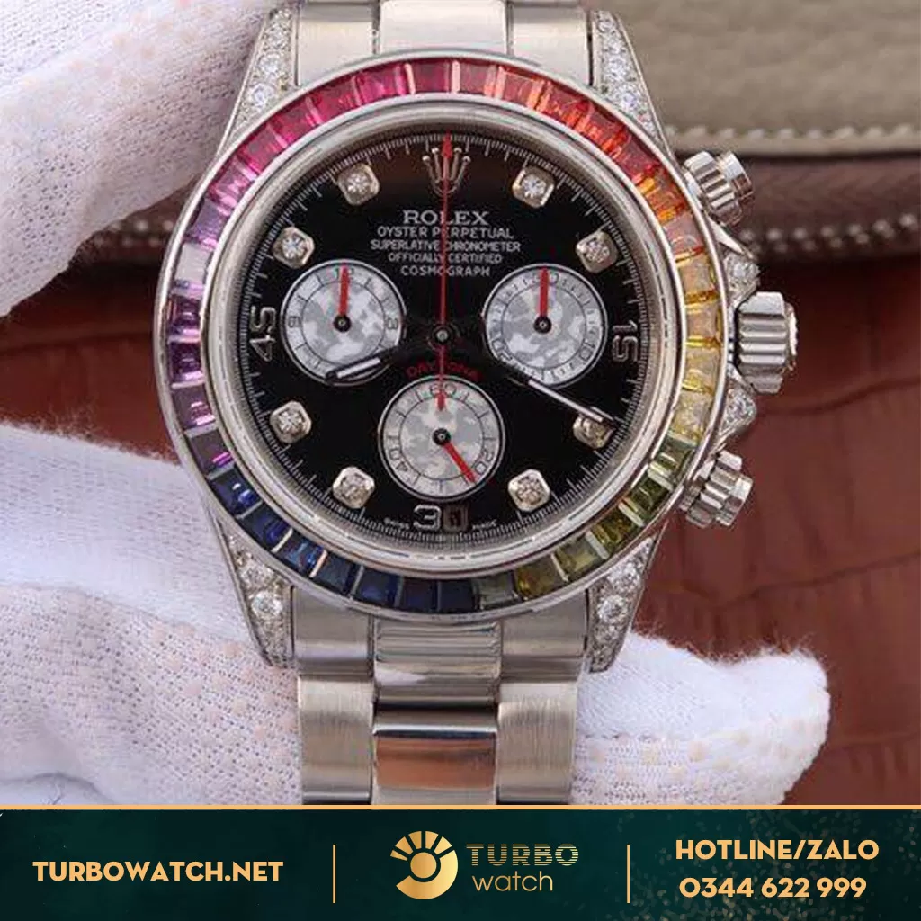 đồng hồ Rolex fake 1-1 Daytona Rainbow 116599