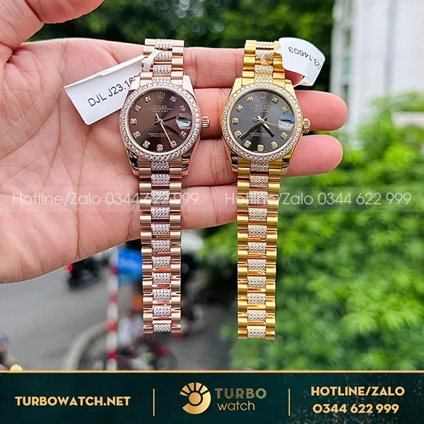 Đồng hồ rolex fake bọc vàng 18k