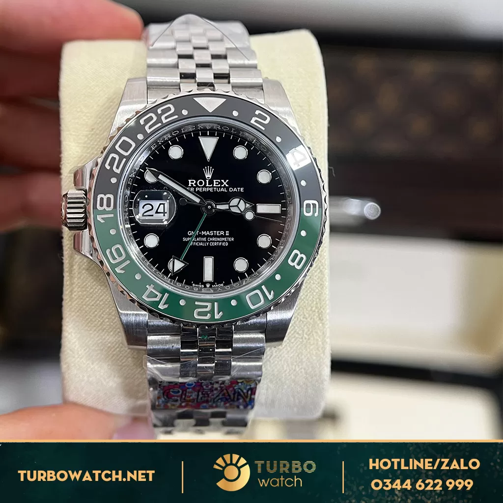 Đồng Hồ Rolex GMT-Master II Super Fake 126720VTNR-0002 Xanh Lá Cây