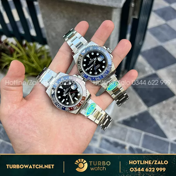Đồng hồ rolex GMT pessi vs batman