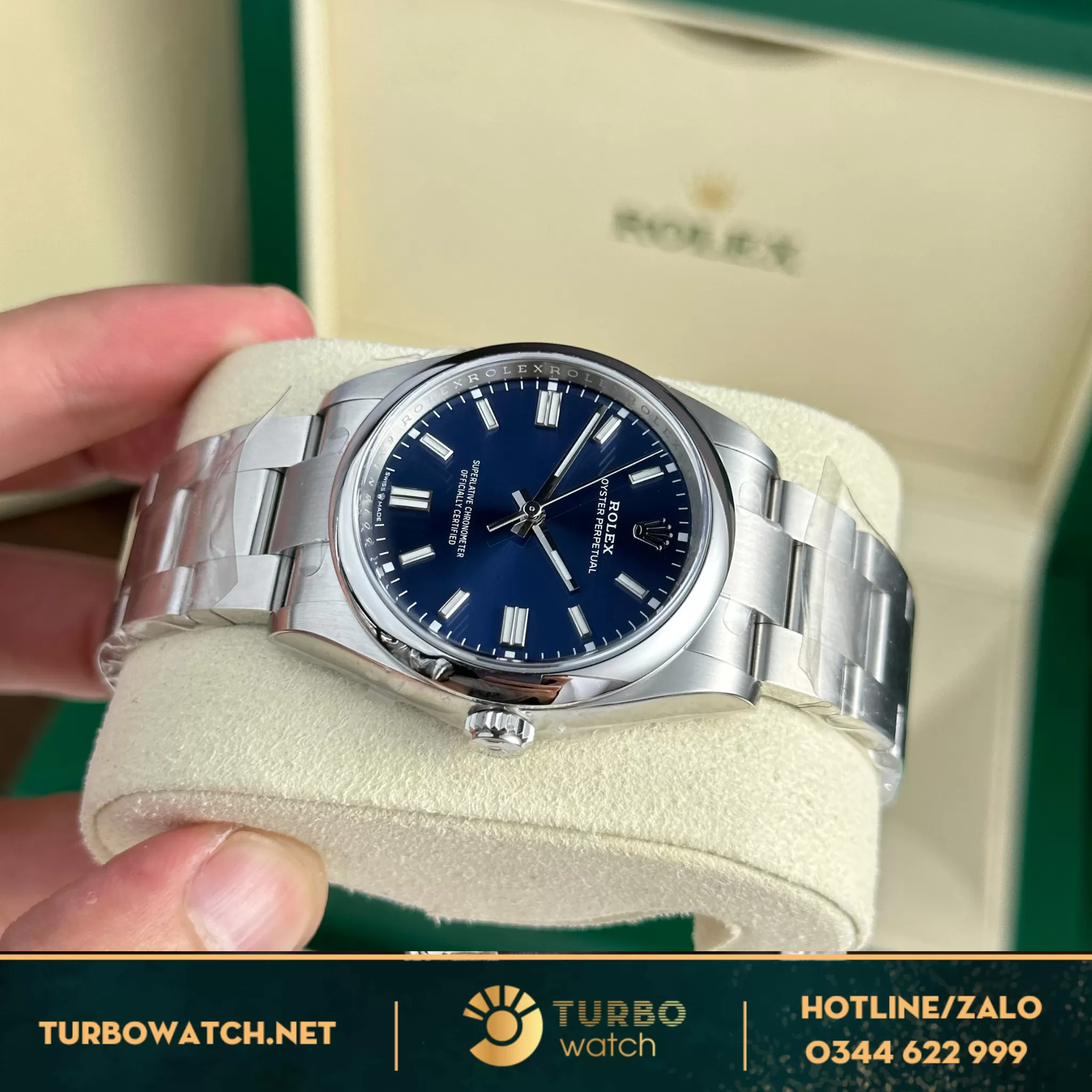 Đồng hồ Rolex Oyster Perpetual 126000 36mm blue dial rep1::1