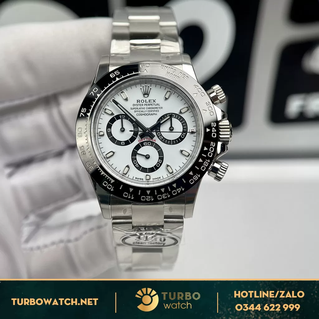 Đồng Hồ Rolex Rep 1:1 Cosmograph Daytona 116500LN Mặt Số Trắng