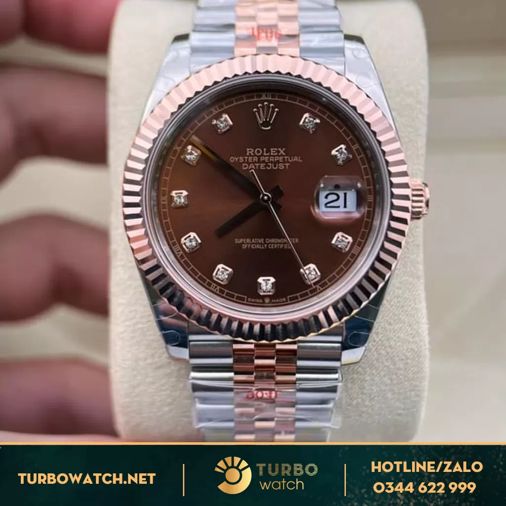 Đồng Hồ Rolex Rep 1:1 Datejust 41 126331 Mặt Số Chocolate