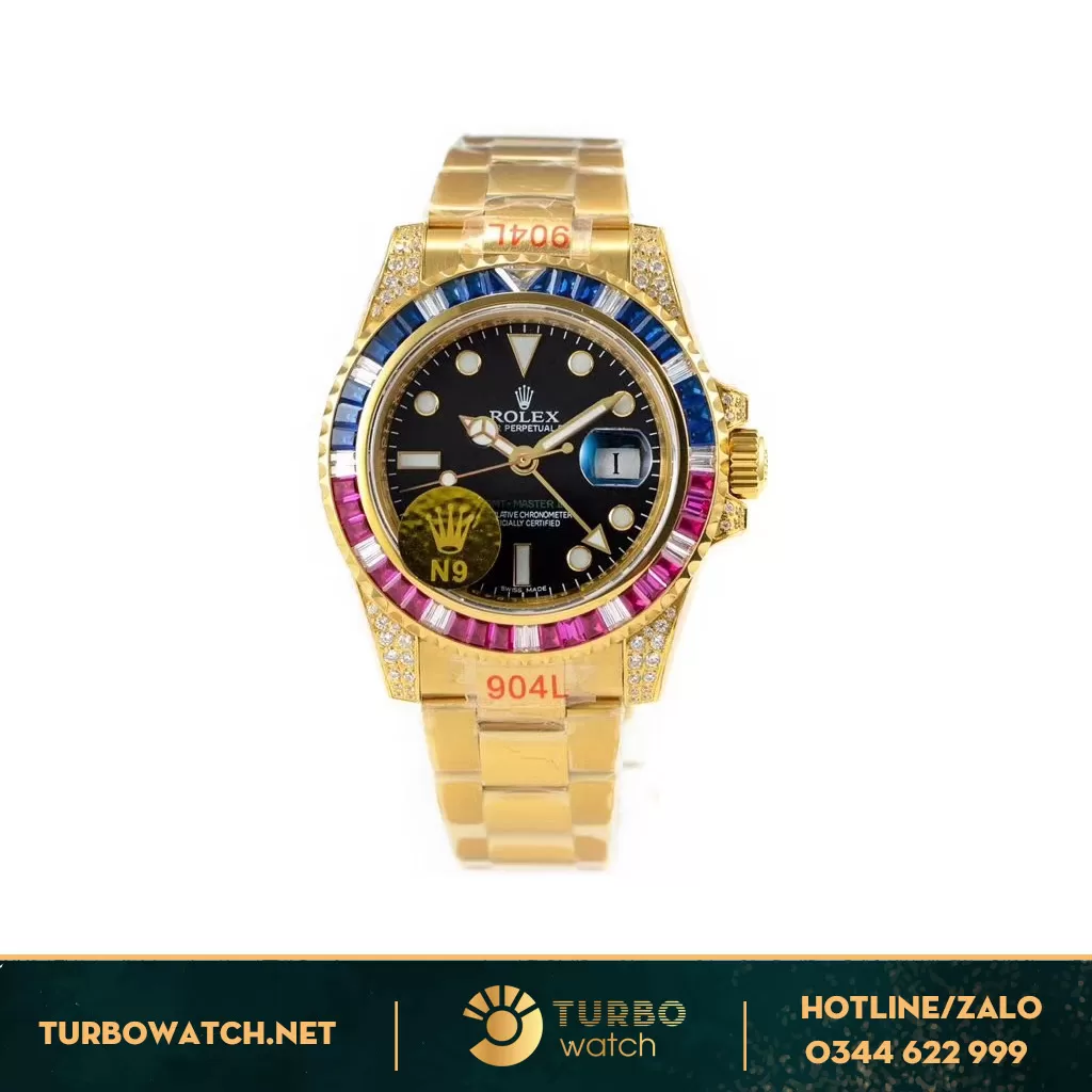 Đồng Hồ Rolex Rep 1:1 GMT-Master II 126755 SARU-DIAO