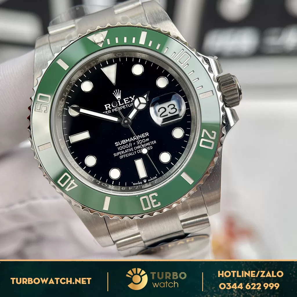 Đồng Hồ Rolex Rep 1:1 Submariner 126610LV Mặt Số Đen