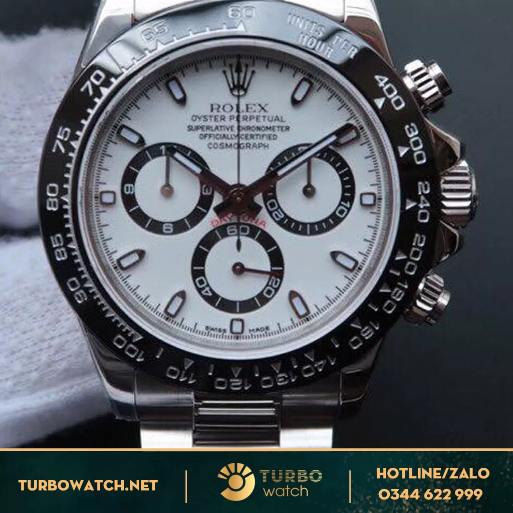 đồng hồ Rolex replica 1-1 Daytona Stainless Steel Black