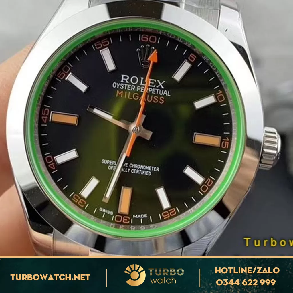 đồng hồ ROLEX replica 1-1 Milgauss 116400GV-0001