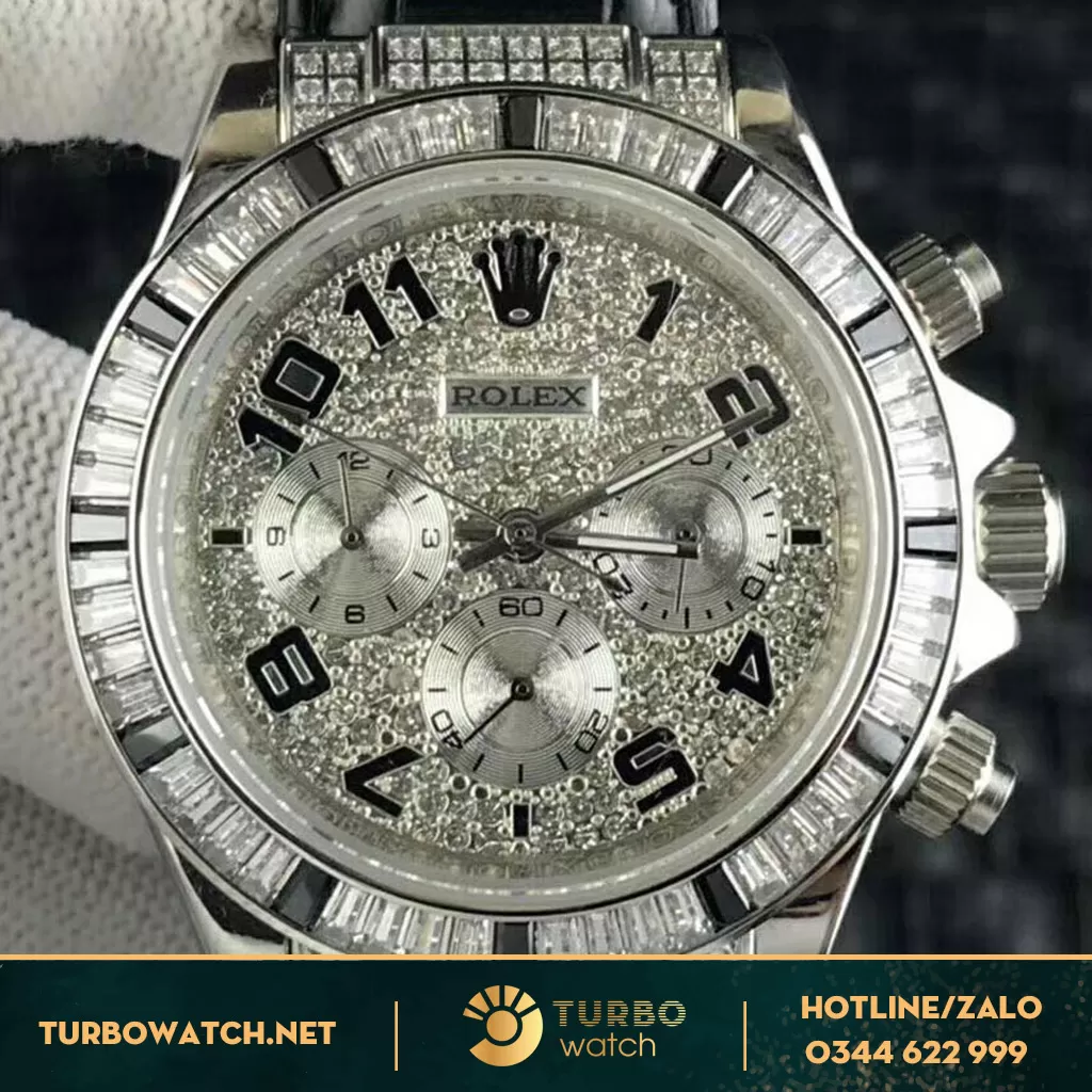 đồng hồ rolex siêu cấp 1-1 Daytona Diamond black