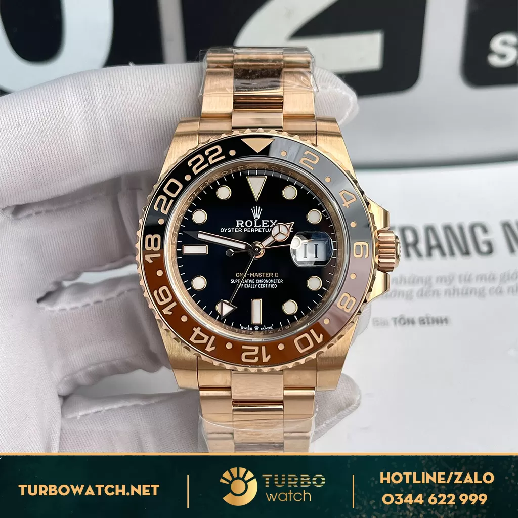 Đồng Hồ Rolex siêu cấp 1:1 GMT-Master II 126715CHNR