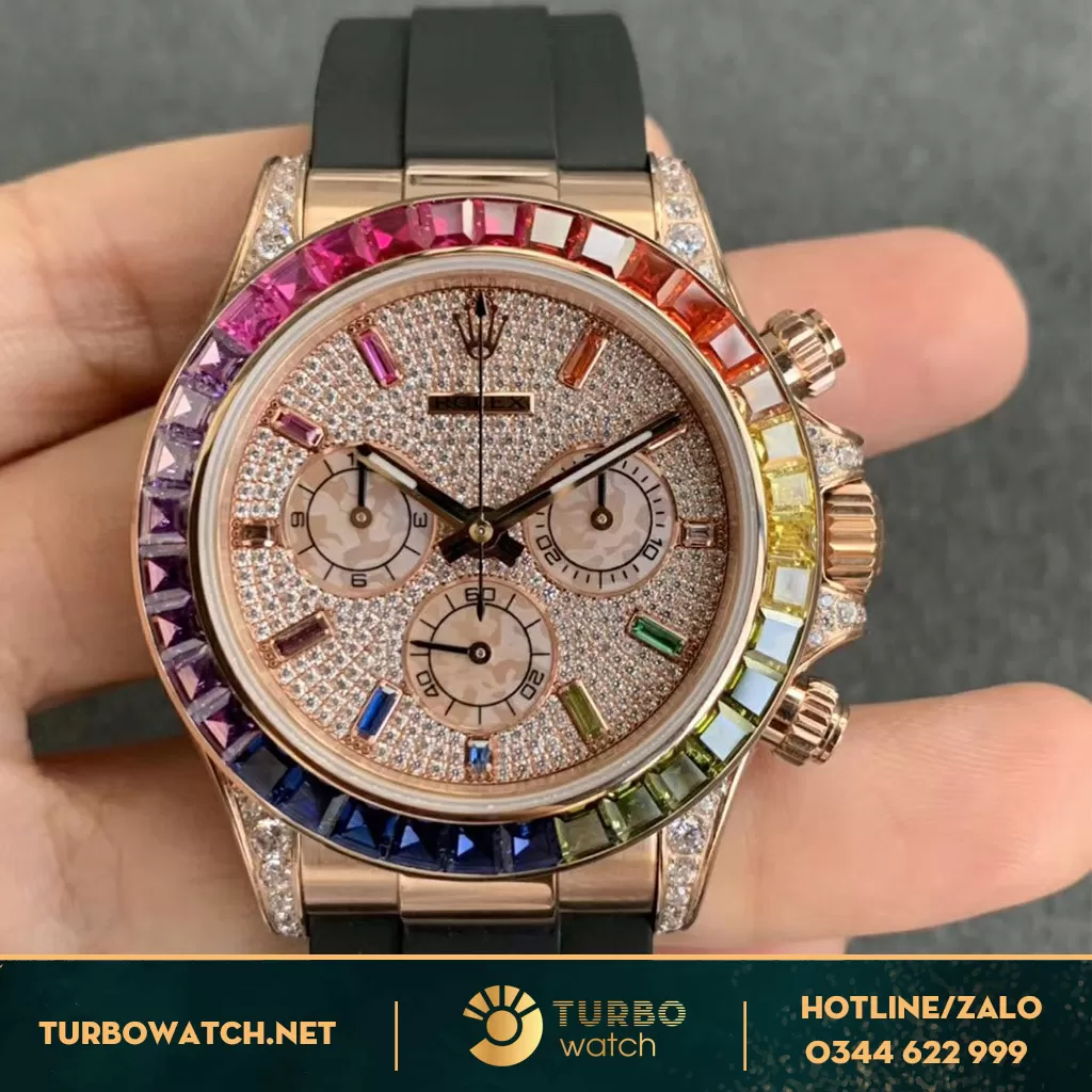 Đồng Hồ Rolex Super Fake Daytona Rainbow