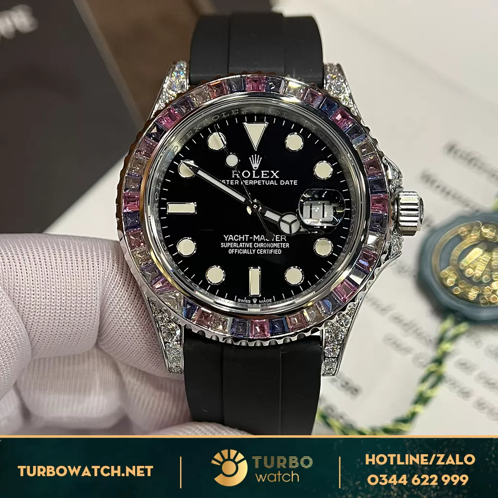 Đồng Hồ Rolex Yacht-Master Đính đá swa siêu cấp