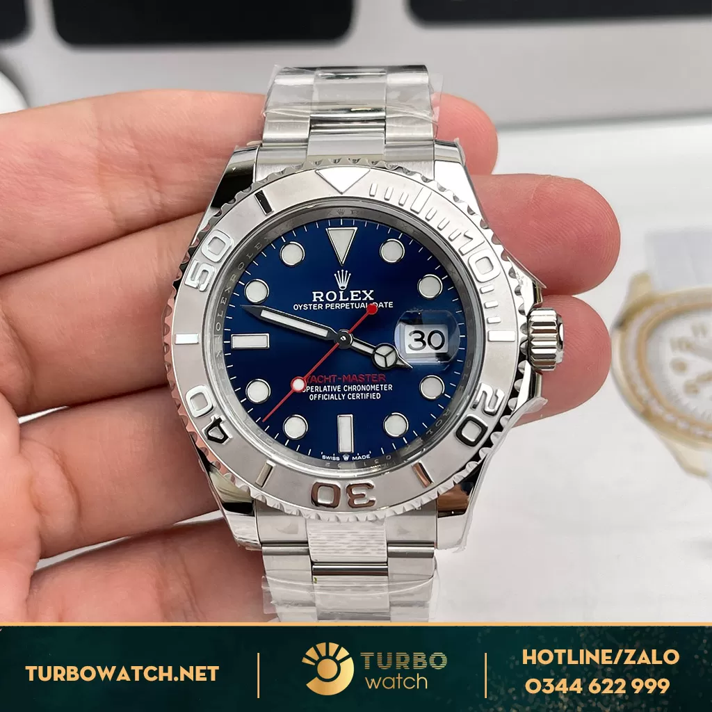 Đồng Hồ Rolex Yacht-Master Siêu Cấp 1:1 116622 Mặt Số Xanh Dây Oystersteel