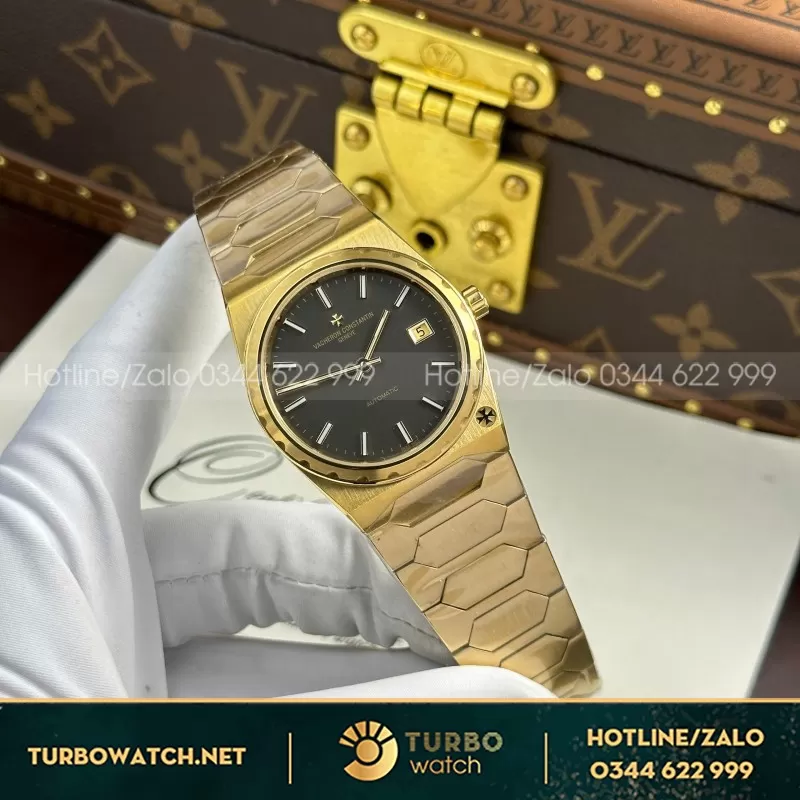 Đồng Hồ Vacheron Constantin Historiques 222 Rep 11 Cao Cấp Mặt Đen Nhà Máy 8F 37mm