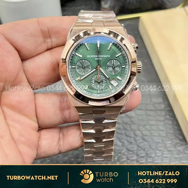 Đồng Hồ Vacheron Constantin Overseas 4500V Rep 11 Mặt Xanh Ngọc PPF 41mm