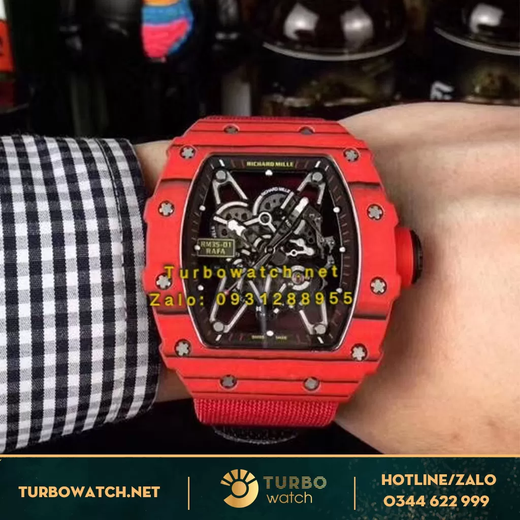 đông hoog RICHARD MILLE fake 1-1 RM35-02 Rafael Nadal RED