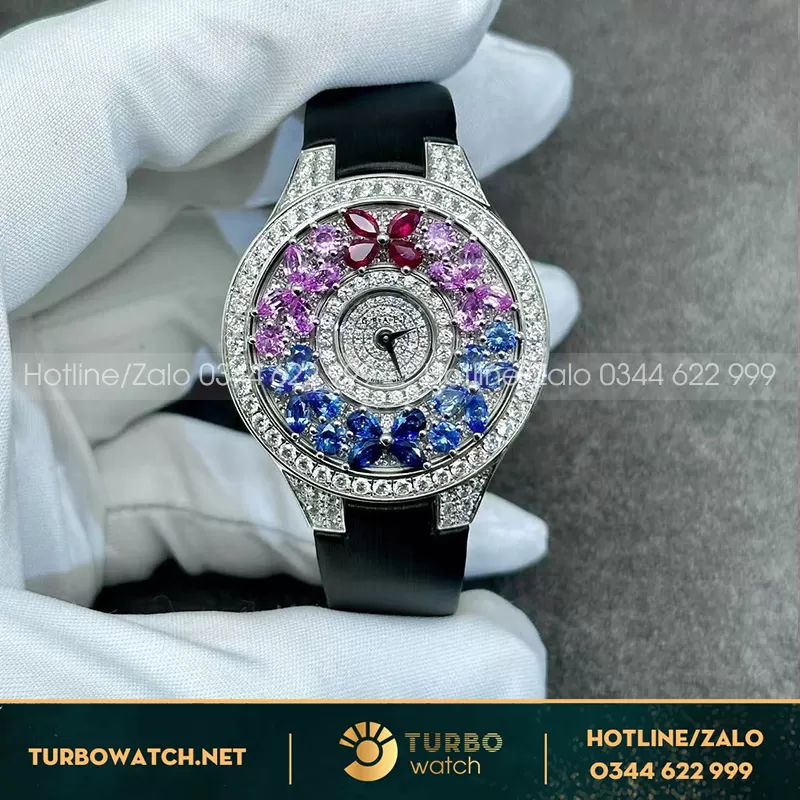 Graff butterfly full diamond white gold chế tác
