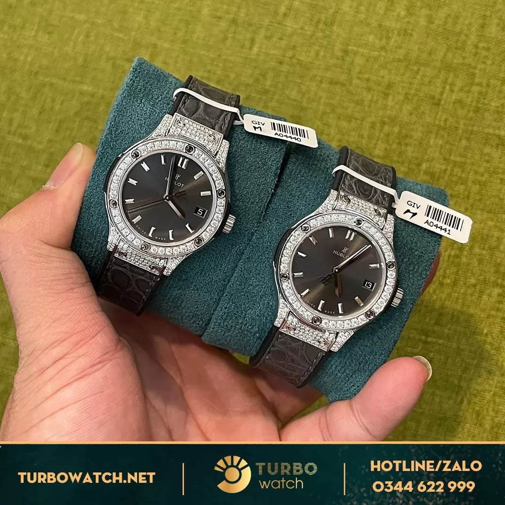 Hublot 33mm độ kim cương moissanite