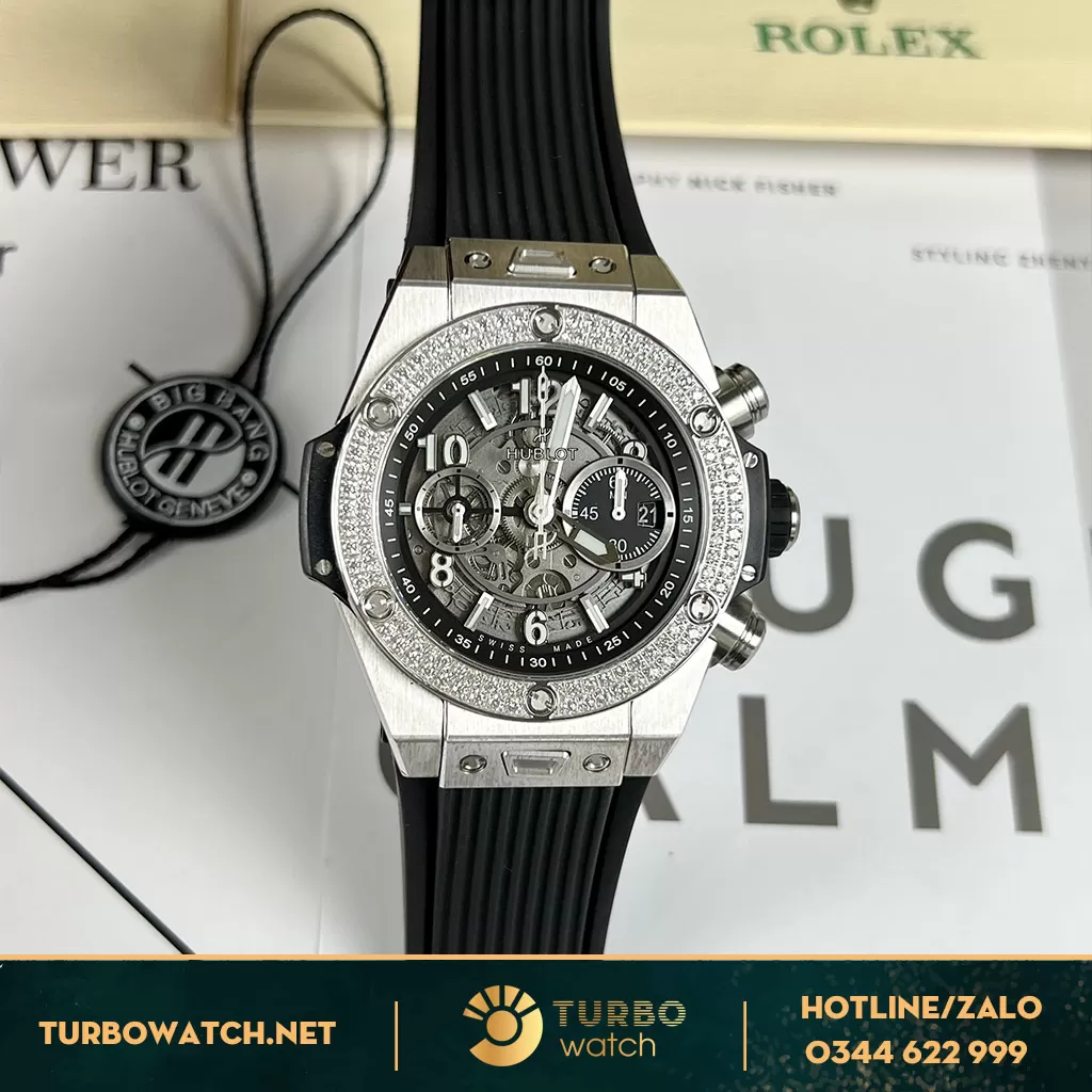 Hublot big bang unico viền đá replica