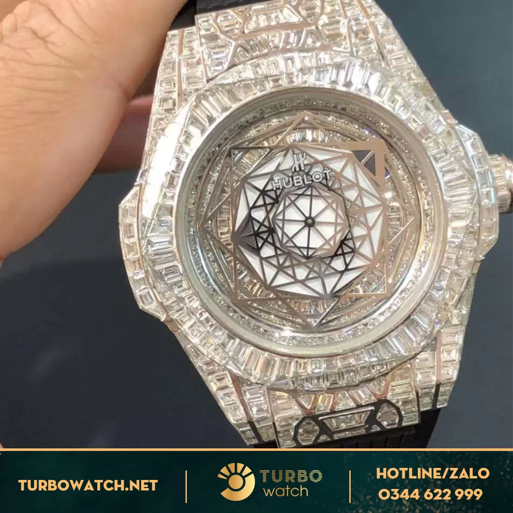 Hublot Big Bang Vàng khối 18k ,Kim Cương Thiên Nhiên